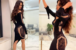 Disha Patani shares jaw-dropping pics in sheer black dress, see pics